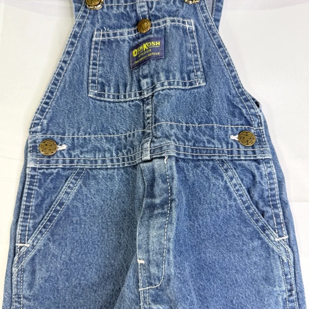 Vintage OshKosh B'Gosh 4T Denim Bib Overalls